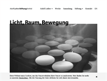 Tablet Screenshot of adolf-luther-stiftung.com